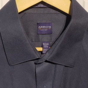 Arrow Classic Fit Wrinkle Free Dress Shirt - 17 1/2